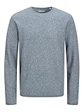 JACK & JONES Male Strickpullover Einfarbig Strickpullover
