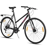 HILAND 28 Zoll Aluminium Rennrad, 7-Gang Schaltung Pendlerfahrrad mit...
