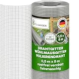 TTL GARDEN 50cm x 5m Drahtgitter feinmaschig rostfrei verzinkt 6,3mm Masche 0,55...