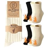 Belloxis 6 Paare Alpaka Thermosocken Damen Herren 39-42 Wollsocken Kuschelsocken...