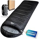 EXPLORER® EF-200 XXL Deckenschlafsack -18°C +3°C [400GSM] Schlafsack Gäste...