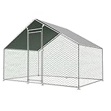 Redkid 6m² Metall Freilaufgehege Hühnerstall 3x2x2m - Mit Wasserdichtetem...
