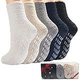 Toes Home Kuschelsocken Stoppersocken Damen 5/6 Paar, Wintersocken Flauschige...