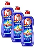 Pril 5 Plus Original, Handgeschirrspülmittel, (3 x 675 ml) mit selbstaktiver...