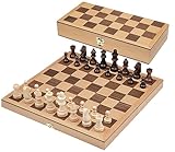 Philos 2708 - Schach, Schachspiel, Schachkassette, Feld 33 mm, Königshöhe 64...