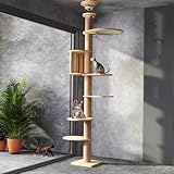 Mekidulu Kratzbaum deckenspanner hoch,11CM breit Sisalseil für...
