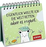 Eigentlich wollte ich die Welt retten, aber es regnet.: Sprüche für jeden Tag...