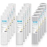 Wessper Set 15x Wasserfilter 10 Zoll | Universal Kartuschen für...