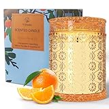TTRWIN Duftkerze im Glas, Duft Orange, 200g Kerze aus Natürlichem Sojawachs, 50...
