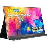 Yodoit Portable Monitor, 15,6 Zoll 1920 x 1080P FHD Tragbarer IPS-Display mit...
