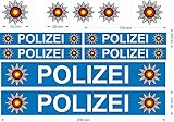 beihaasnatuerlich® Polizei Aufkleber - 11-teiliges Sticker Set - Kratzfest -...