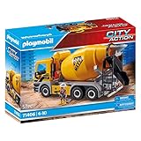 PLAYMOBIL City Action 71406 Betonmischer mit drehbarer Mischtrommel, klappbares...