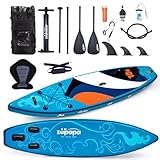 Zupapa 320 cm Stand Up Paddle Board mit Kajaksitz, aufblasbares Paddleboard,...