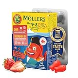 Möller's Omega 3 Kapseln für Kinder | Natürliche Omega 3 Fischtran mit...