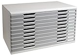 Exacompta 324041D Schubladenbox und Ablagesystem Modulo DIN A3 mit 10 Schubladen...