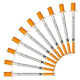 1ml/cc 30G Kunststoff Mehrzweck-Messwerkzeuge, einzeln verpackt (100Pack)