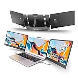 Domyfan Tragbarer 14' FHD 1080P IPS Laptop Monitor - Erweiterung Triple Screen...
