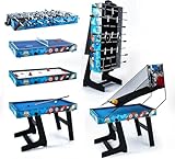 HLC Multi Game Kombinationstisch Set 5 in 1 Pool-Billardtische,...