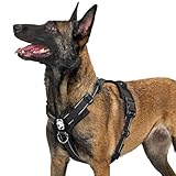 OneTigris Hundegeschirr, Diesel Einstellbar Taktisches Geschirr Weich Gepolstert...