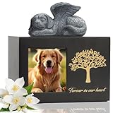 DiDiBirDi Haustierurne für Hundeasche Hundebox Holz Schwarz Hundeurnen für...