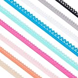 GORGECRAFT 27 Yard Spandex Spitzenband Rüschen Elastische Stirnbänder...
