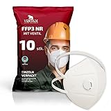 10 Stück FFP3 Maske mit Ventil - CE Zertifiziert - Hochwertiger Atemschutz mit...