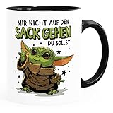 MoonWorks® Kaffee-Tasse mit Spruch Mir nicht auf den Sack gehen du sollst Baby...