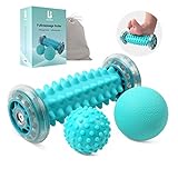 BOENFU Igelball Fußmassage Ball 3er Set Fußmassage Roller Faszienball für...