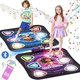 Tanzmatte Geschenk für Kinder, 2-Spieler & 12-Tasten Leucht-Tanzmatte mit...