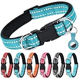 AUAUY Reflektierend Halsband Hund, Verstellbares Atmungsaktives Hundehalsband,...
