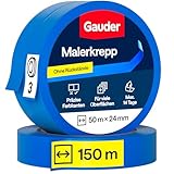GAUDER Malerkrepp für präzise Farbkanten - Profi-Kreppband für Malerarbeiten...