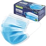 B-well OXYGEN Masken Medizinisch Mundschutzmasken OP Masken 3-lagig Mundschutz...