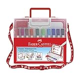 Faber Castell 156069 Koffer Zeichentisch mit 10 Filzstifte