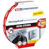 tesa Powerbond ULTRA STRONG - Doppelseitiges, extra starkes Montageband zur...