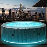 BRAST® Whirlpool aufblasbar MSpa Starry mit LED-Beleuchtung für 6 Personen...