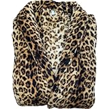 Moon Bademantel Leo-Nardo Coral Fleece mit Kragen Wellnessmantel Sauna Größe:...