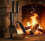 Kingson 3-teiliges Kaminwerkzeug-Set inklusive Bürste, Schaufel und Ständer 16...