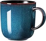 Ritzenhoff & Breker Bali Kaffeebecher, 400 ml, Runder Henkelbecher mit...