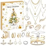 Schmuck-Adventskalender, Adventskalender 2024, Schmuck für erwachsene Frauen,...