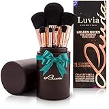 Luvia Makeup Pinsel Set - Golden Queen - 15 Kabuki Schminkpinsel Inkl. Make Up...