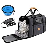 Morpilot Hundetasche Transportbox, Atmungsaktive und Faltbare Hundebox, Katzen...