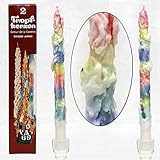 JEKA - Ebersbacher Kerzen 2er Set Tropfkerze bunt 25 x 25 x 30 cm, Kerze,...
