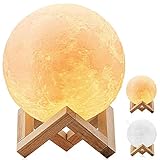 DESABF Vollmond-Lampe, hergestellt mit 3D-Druck, LED, moderne Stehlampe,...