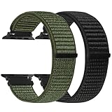 enkic Nylon Armband Kompatibel mit Apple Watch Armband 49mm 46mm 45mm 44mm 42mm...