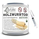 Contura Holzwurmtod 250ml. Set Holzschutz Holzwurm Ex Holzbock Holzwurmmittel...