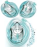 3 x Sauerstoffmaske mit Schlauch 2 mtr., Gummizug und Nasenbügel, Mapeau O2...