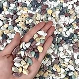 HXJDAM 950g Dekorative Steine Natürliche gemischte Farben Dekosteine Jade...