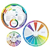 Mcbazel 3 Stück Color Wheel,Maler Zubehör Farbrad Set, Farbmischrad Farbkreis...