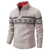 Generic Herren Pullover, Warmer Norweger Pullover für Männer, Winterpullover,...