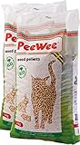 PeeWee 28 L / 18 KG Holzstreu Katzenstreu Einstreu Bio Öko Streu Pellets...